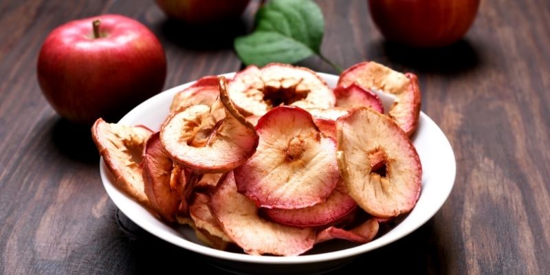 dried apple in a bowl