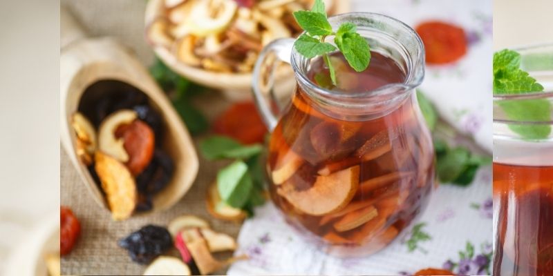 rehydrate dried fruits