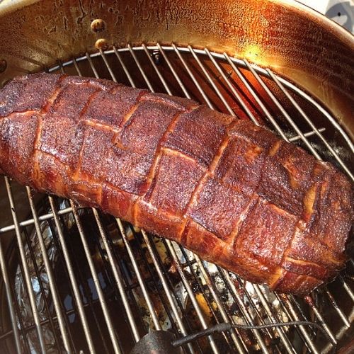 cook bacon in a food smoker