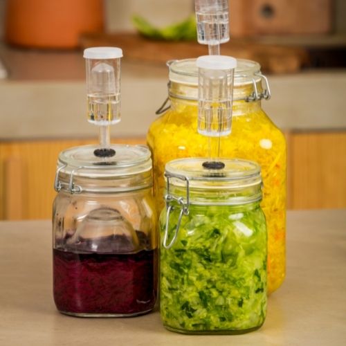 fermenting food using a fermenter jar